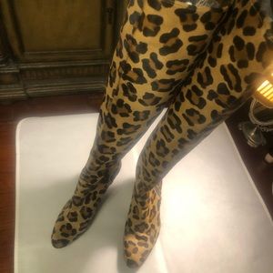 ST. John Over-The-Knee Ponyhair Boots.